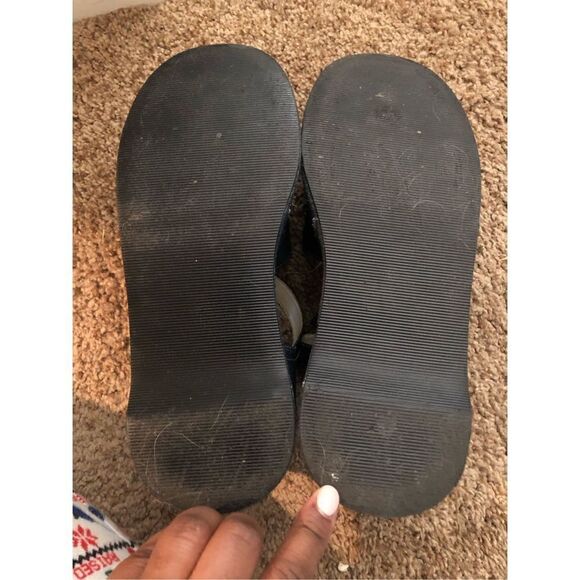 Delia’s Sandals Denim Platform Size 8.5 Vintage Buckle Strap FLAWED - Picture 5 of 5